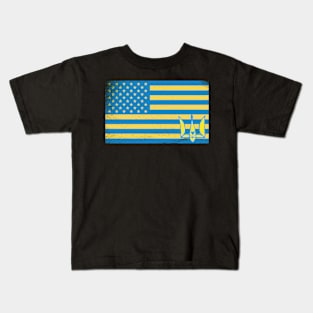 USA Stand With Ukraine Kids T-Shirt